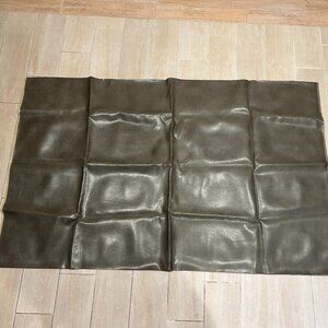 NWOT Vinyl Faux Leather DIY Gray Upholstery Material With Foam Lining